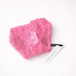 Kat The Label Nicolette Lace Thong Pink | NWT | Size S | Adjustable Straps